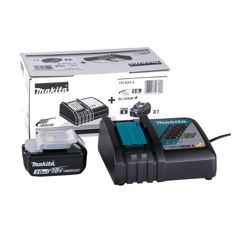 Makita 191A24-4 starterset – 18V LXT, BL1830B en DC18RC