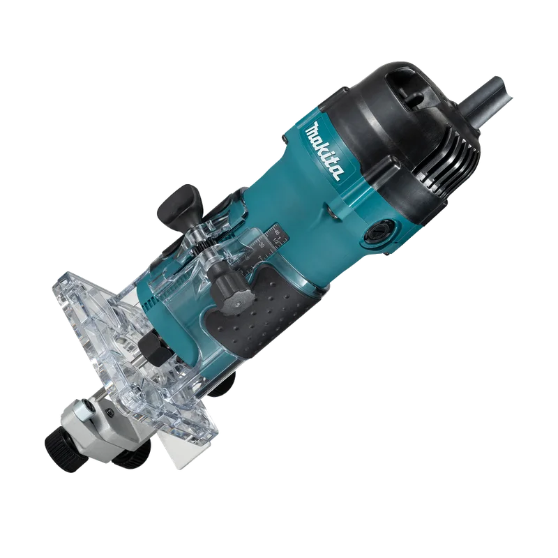 Makita 3711 kantenfrees – 530 W, 6 mm spantang, vaste voet