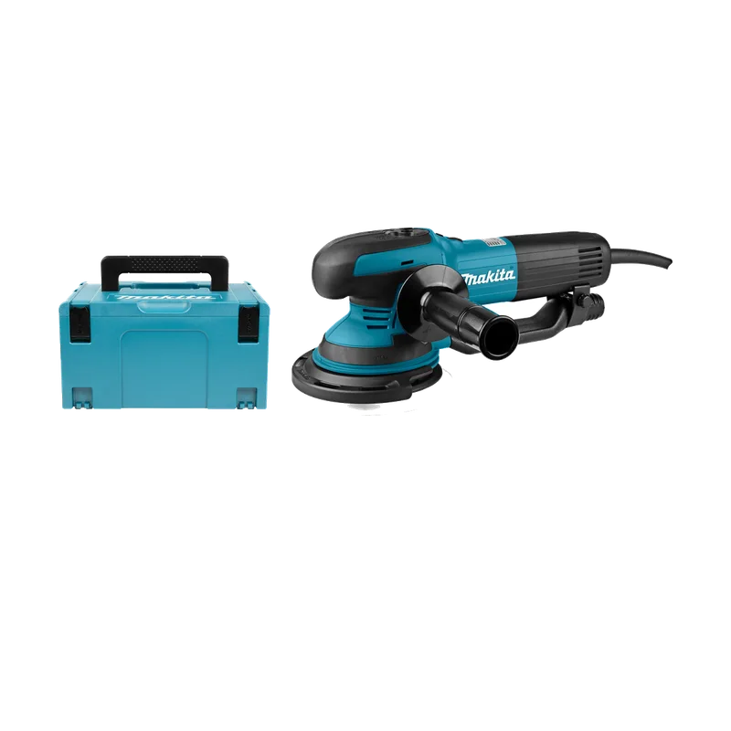 Makita BO6050J excenterschuurmachine – 750 W, 150 mm, Mbox