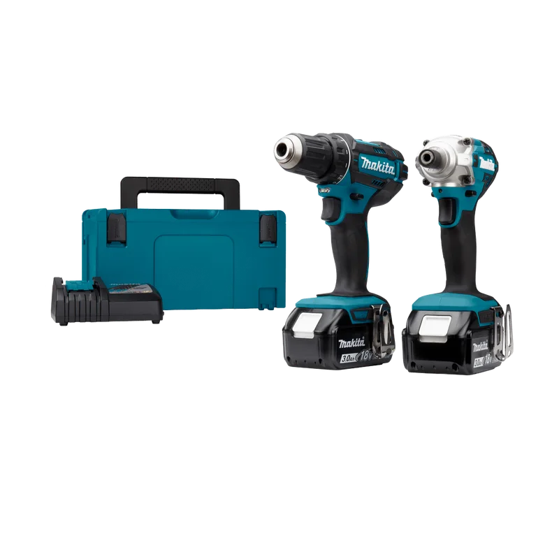 Makita DLX2339J combiset – DDF482 en DTD156, 2x 3,0 Ah