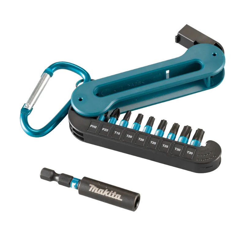 Makita E-15811 Impact Black bitset – 10-delig met karabiner