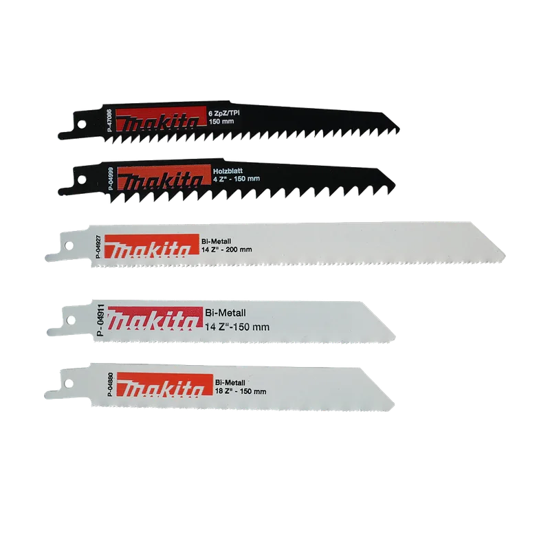 Makita P-83967 reciprozaagbladenset – 5-delig hout en metaal