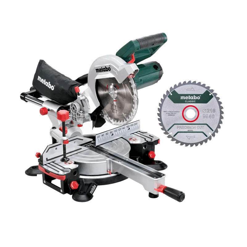 Metabo KGS 216 M set afkortzaag – met tweede zaagblad
