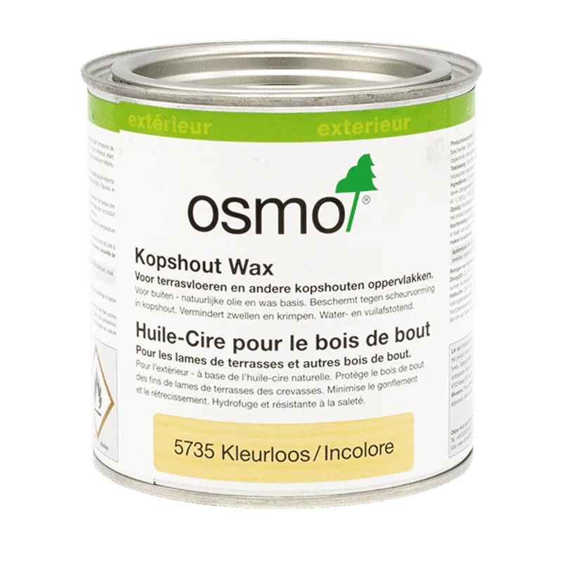 Osmo Kopshout Wax 5735 – kleurloos, 0,375 l