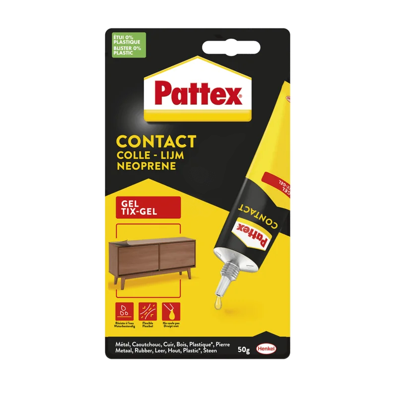 Pattex Contactlijm Tix-Gel – tube 50 g