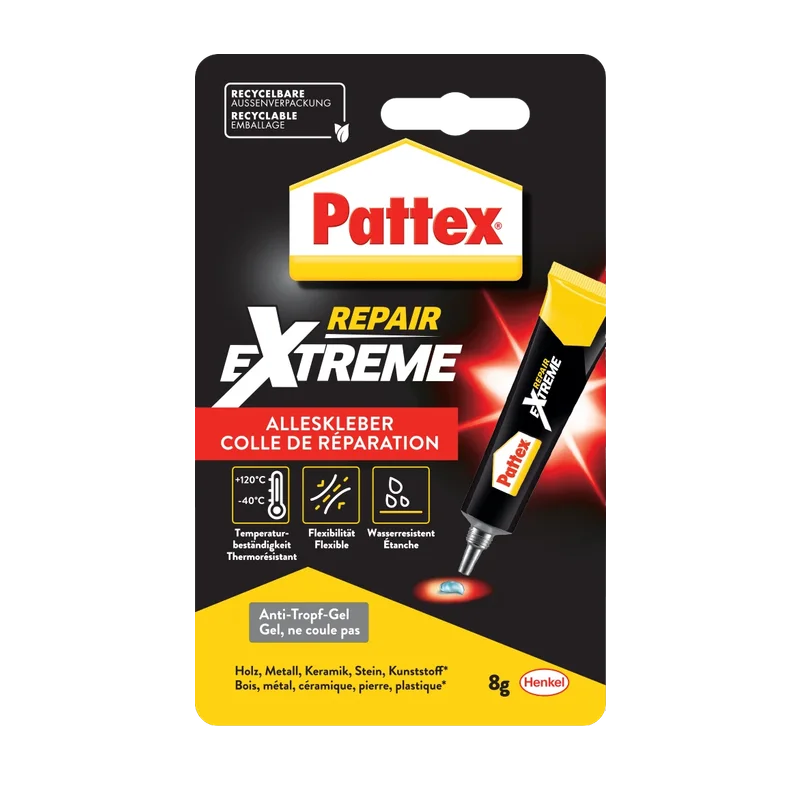 Pattex Repair Extreme – transparante reparatiegel, 8 g