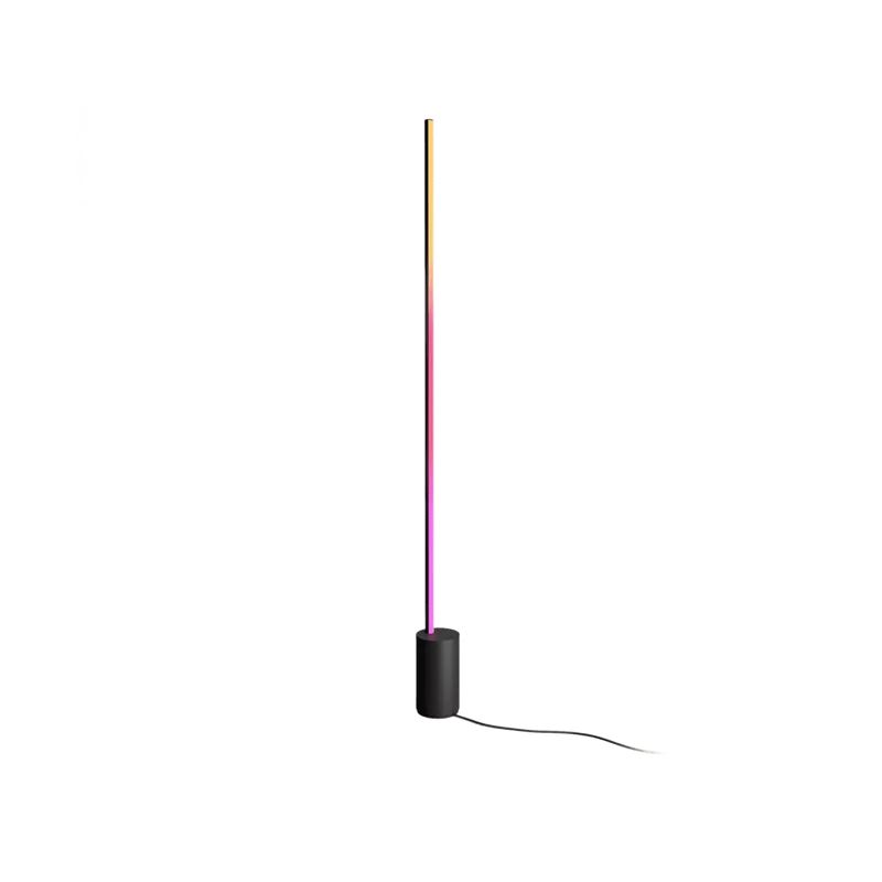Philips Hue gradient Signe vloerlamp – wit en gekleurd licht, zwart