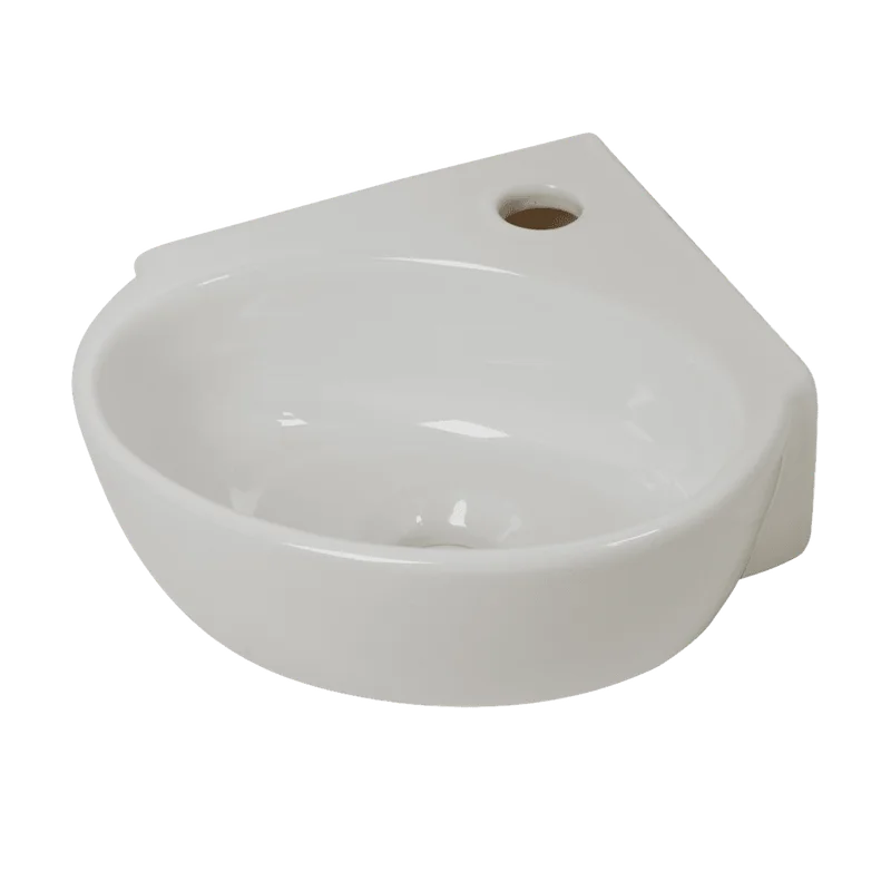 Plieger Corner hoekfontein – keramiek, wit, 29,5 x 31,5 cm
