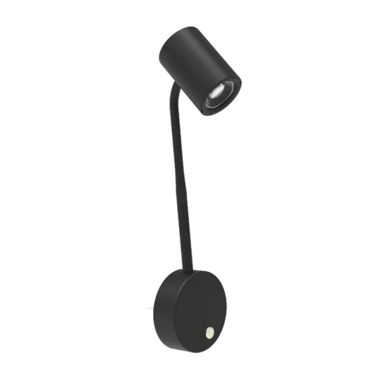 Smartwares IDE-60066 stopcontactlamp – led, flexibele hals, zwart