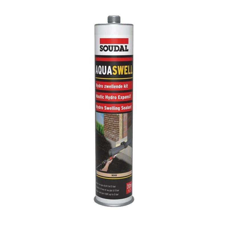 Soudal Aquaswell zwellende kit – 310 ml, voor waterdichte doorvoeren