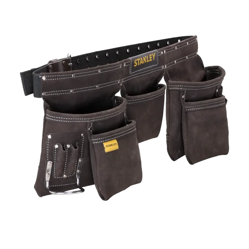 Stanley dubbele gereedschapsgordel – leer met riem, STST1-80113