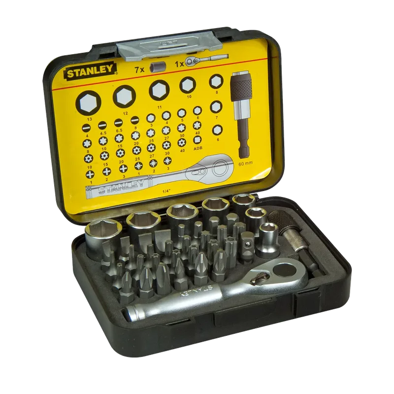 Stanley Expert Pro bitset met ratel 1/4 inch – 39-delig 1-13-906