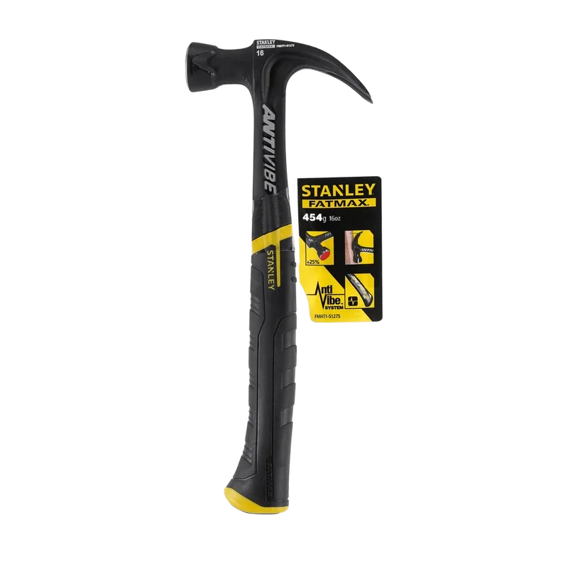 Stanley FatMax Antivibe klauwhamer – 450 g, gebogen klauw
