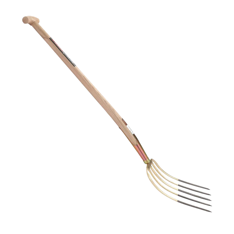 Talen Tools mestvork 5 tanden – essenhouten steel 85 cm, T-greep