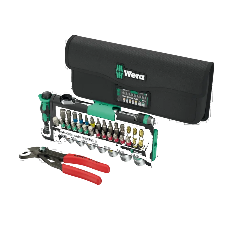 Wera Tool-Check Combi 1 – 40-delige bitset met Knipex Cobra