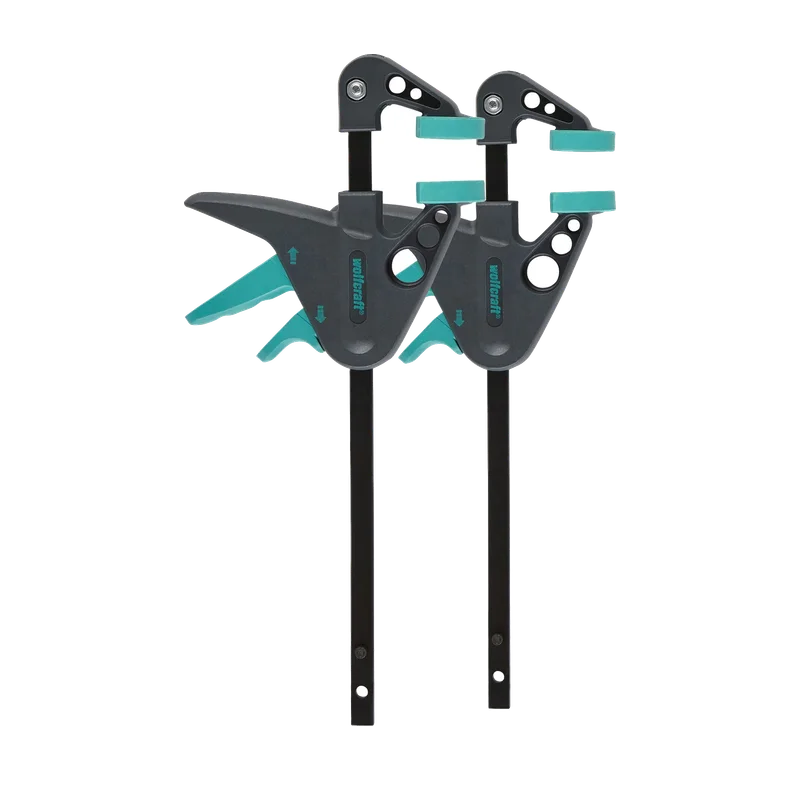wolfcraft eenhandklem MINI – 2 lijmklemmen, 110 mm, 3455100