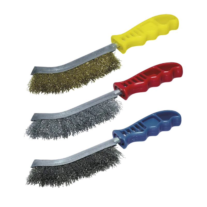 wolfcraft handborstelset 2138000 – messing, edelstaal en staal