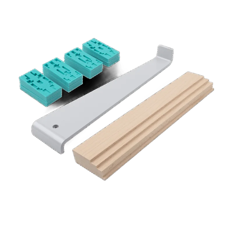 wolfcraft legset 6931000 – trekijzer, slaghout en 20 wiggen